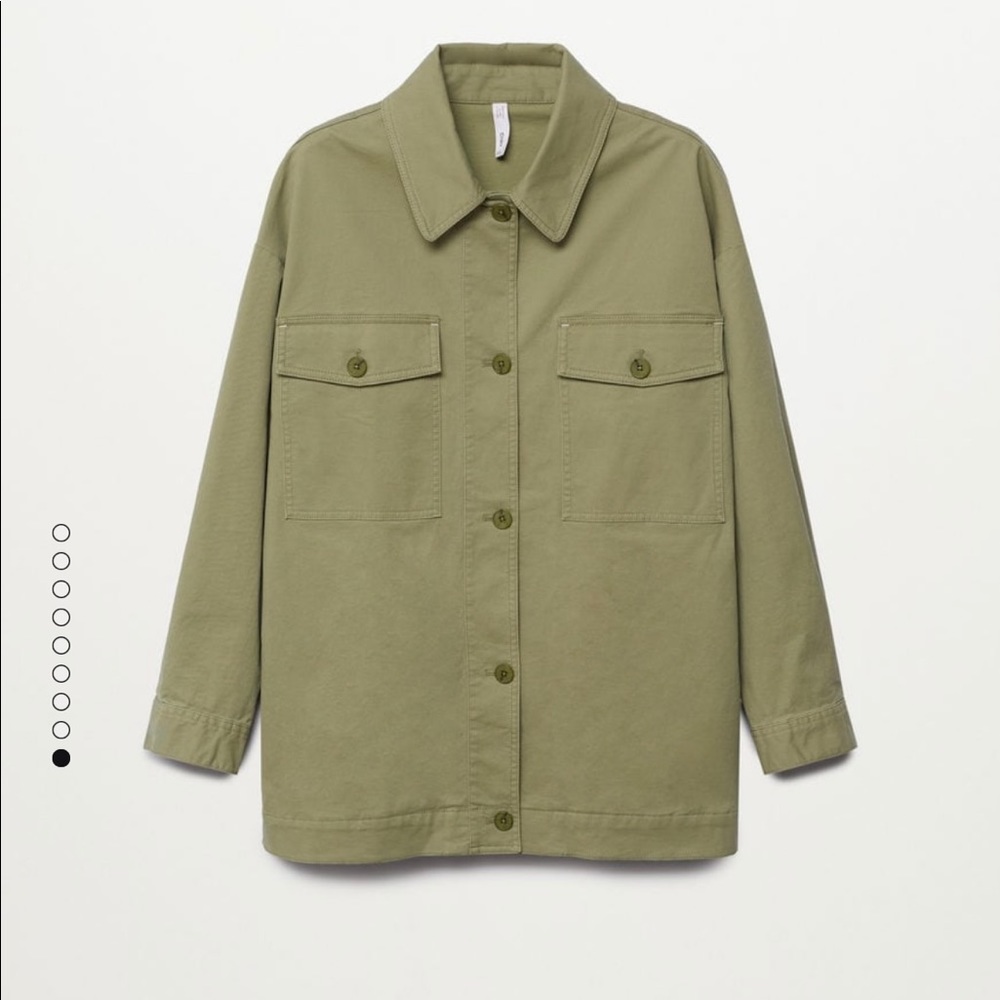Oversized Cotton Shirt Jacket